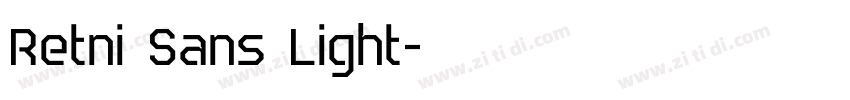 Retni Sans Light字体转换